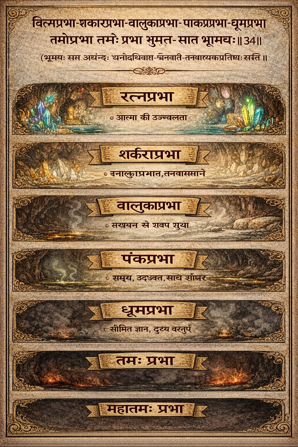 Tatvartha Sutra – Chapter 3 – Sutra 1