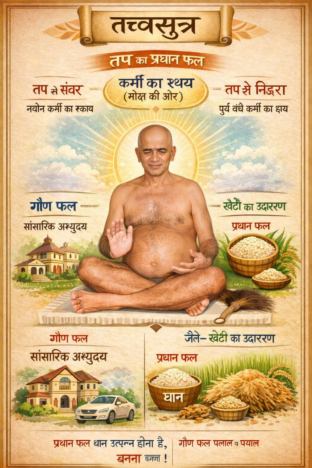 01- Tatvartha Sutra – Chapter 9 – Sutra 3